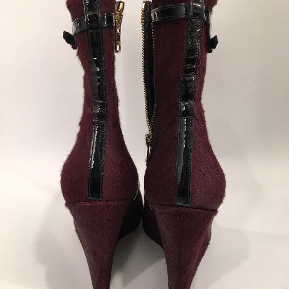 Burberry Prorsum Calfskin Ankle Wedge Boots - Picture 3 of 8